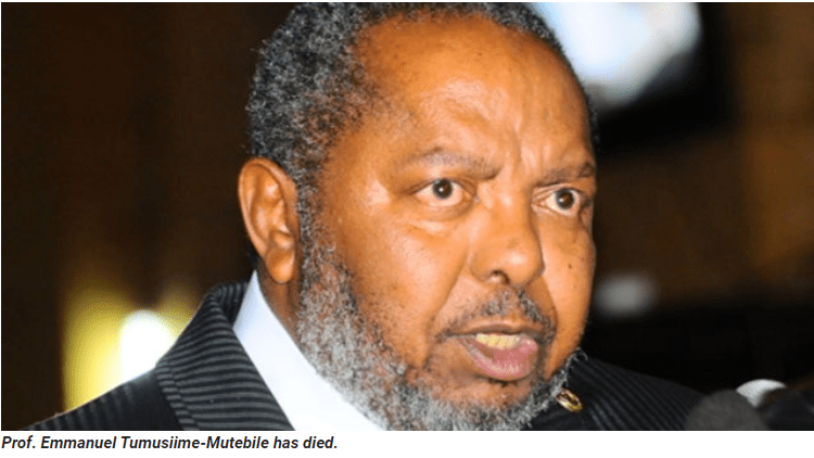Rest well Professor&nbsp;Mutebile