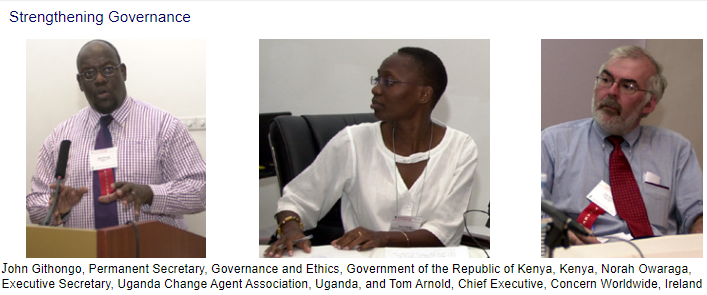 Ms. Norah Owaraga among the panel on Strengthening Governance at the Assuring Food and Nutrition Security in Africa Conference.